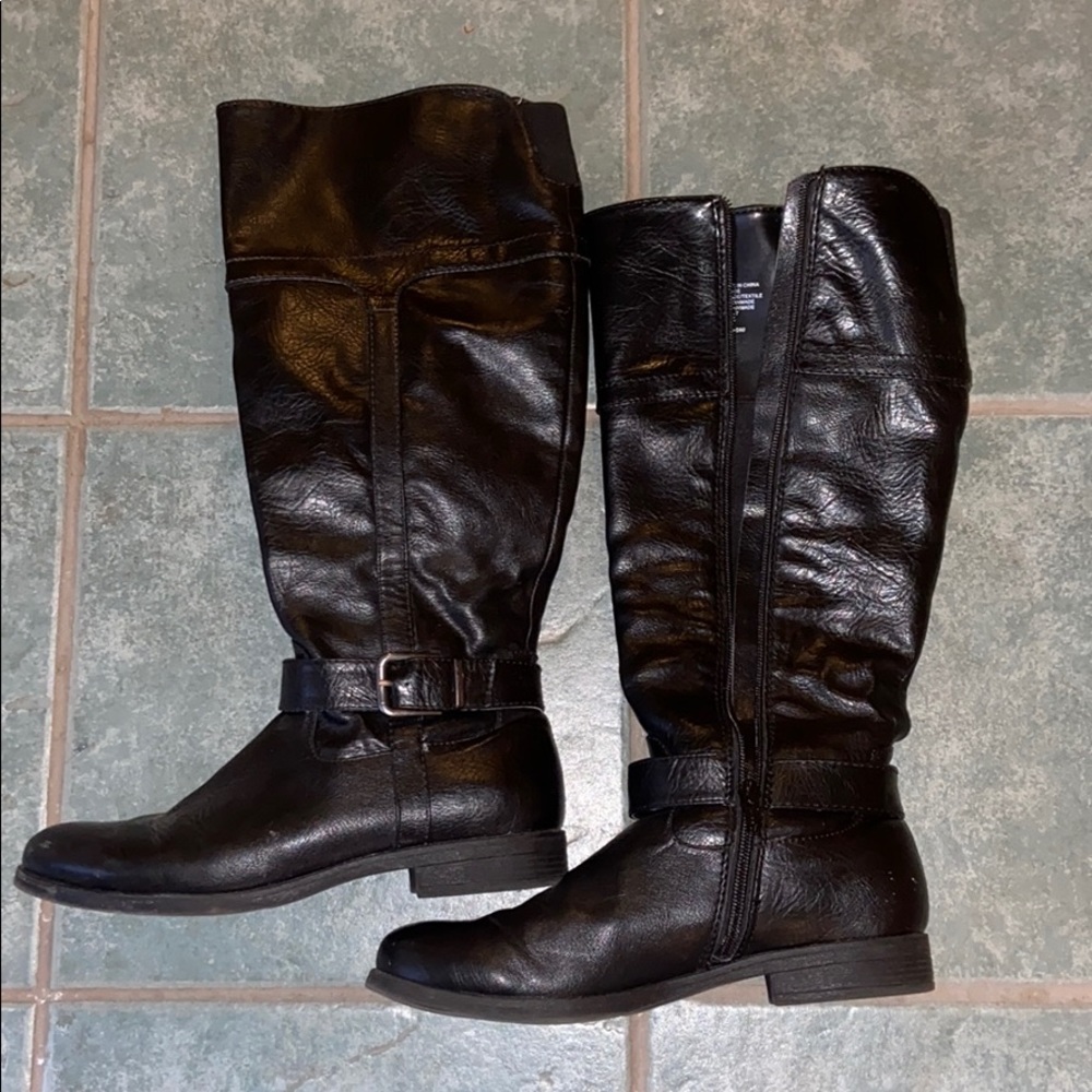 Tall Leather Boots